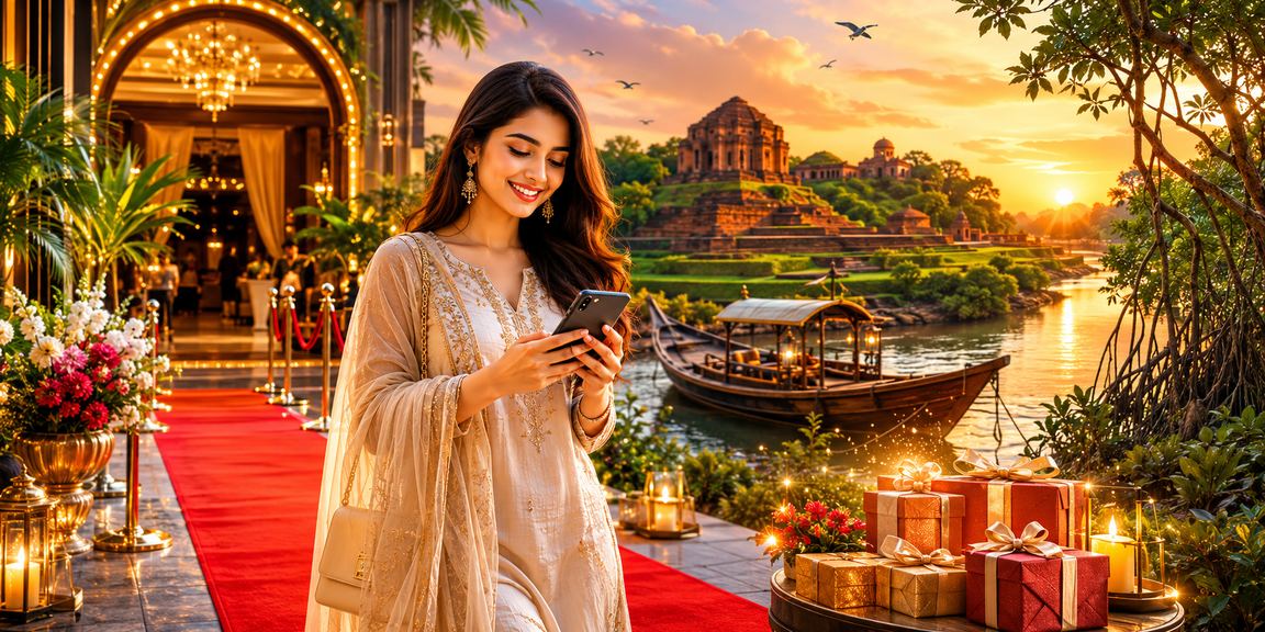 সুন্দরবন অঞ্চলে মোবাইলে 2k23 ক্যাসিনো ব্রাউজ করছেন একজন ব্যবহারকারী